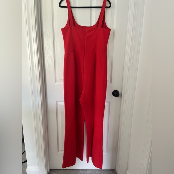 Gianni Bini Vibrant Red Wide Leg Jumpsuit - Picture 8 of 12